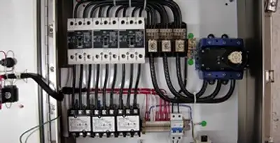 Electrical panel installation with organized circuit breakers and wiring in Arlington, TX