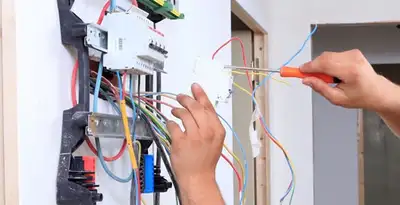 electrician services performing residential electrical panel wiring in Arlington, TX