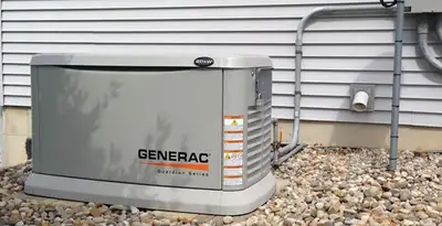 generator installation service featuring outdoor standby generator setup by licensed electricians in Arlington, TX