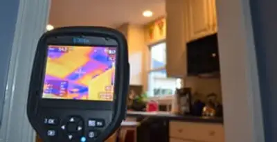 home energy audit service using thermal imaging to evaluate electrical efficiency inside a home in Arlington, TX