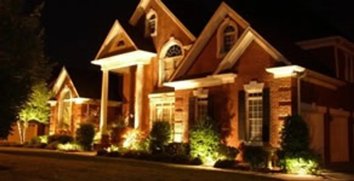 landscape lighting installation services enhancing residential exterior lighting in Arlington, TX
