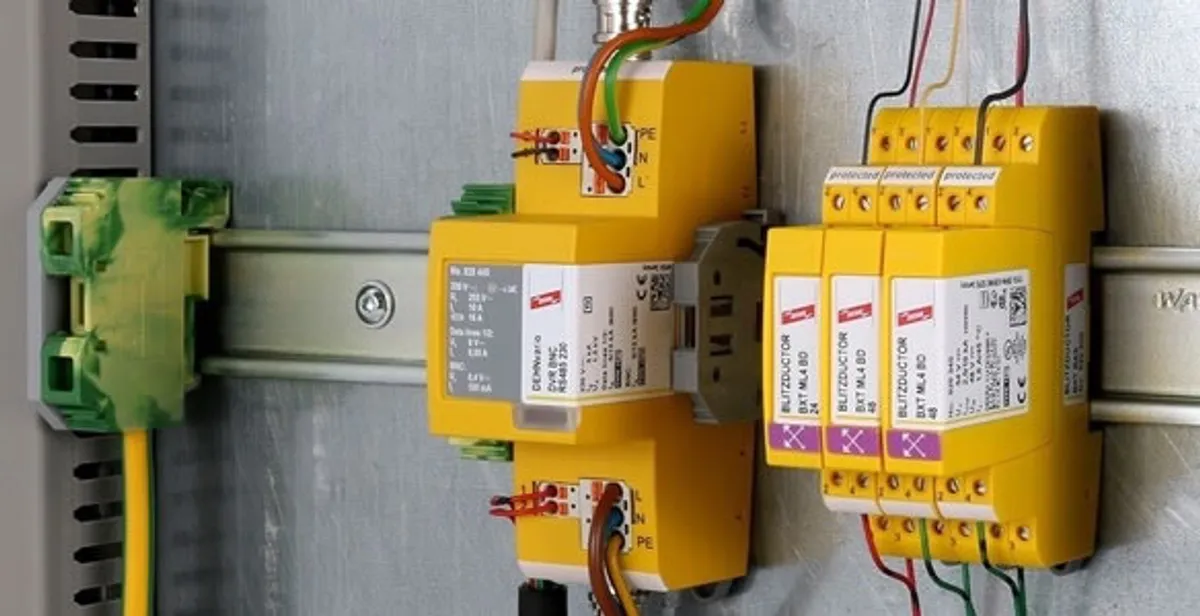 lightning surge protection system with surge suppressors installed by electrical service professionals in Arlington, TX