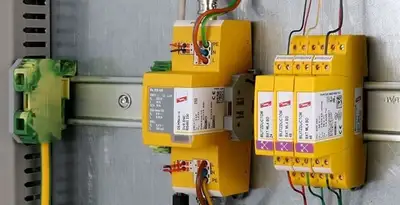 lightning surge protection system with surge suppressors installed by electrical service professionals in Arlington, TX