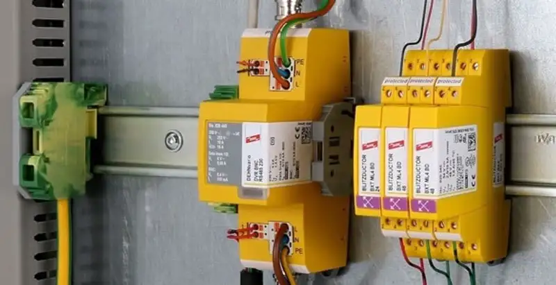 lightning surge protection system with surge suppressors installed by electrical service professionals in Arlington, TX