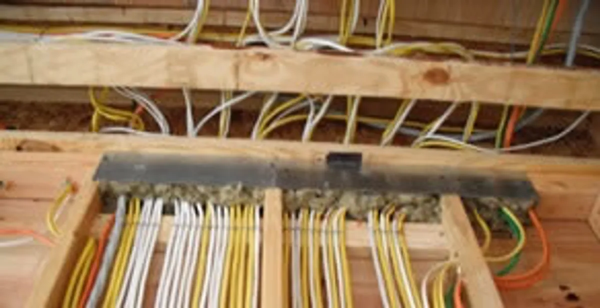 new construction wiring services with organized electrical rough-in performed by licensed electricians in Arlington, TX