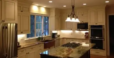 Recessed lighting installation enhancing interior lighting by professional electricians in Arlington, TX