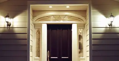 security light installation services with professionally installed entryway lighting in Arlington, TX