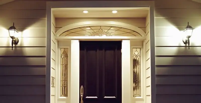 security light installation services with professionally installed entryway lighting in Arlington, TX