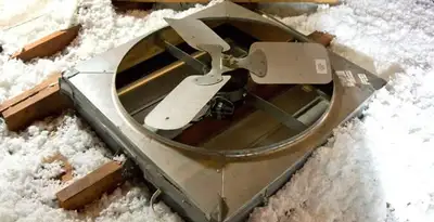 whole house fan installation services with attic-mounted ventilation unit in Arlington, TX
