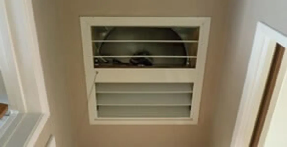 whole house fan installation services with ceiling-mounted ventilation system in Arlington, TX