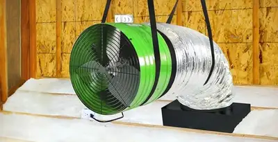 whole house fan installation services with professionally mounted ventilation fan system in Arlington, TX